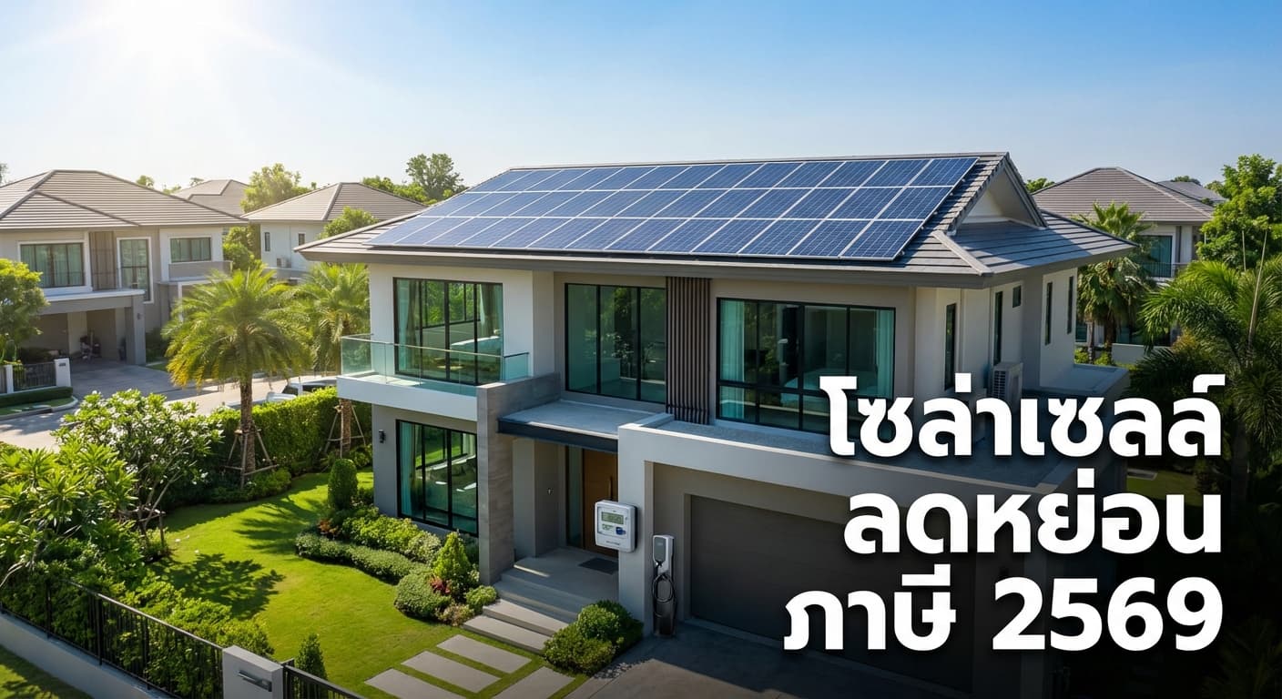 ติด โซล่าเซลล์ ลดหย่อน ภาษี 2569 คุ้มค่า 2 ต่อกับ เอนีเทค โซล่าเซลล์นนทบุรี